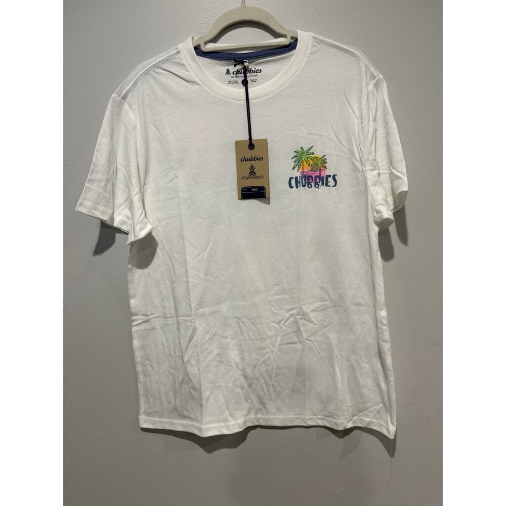 NWT Chubbies Men's Captain's License White Graphic TShirt Boat Vacation - Picture 5 of 14
